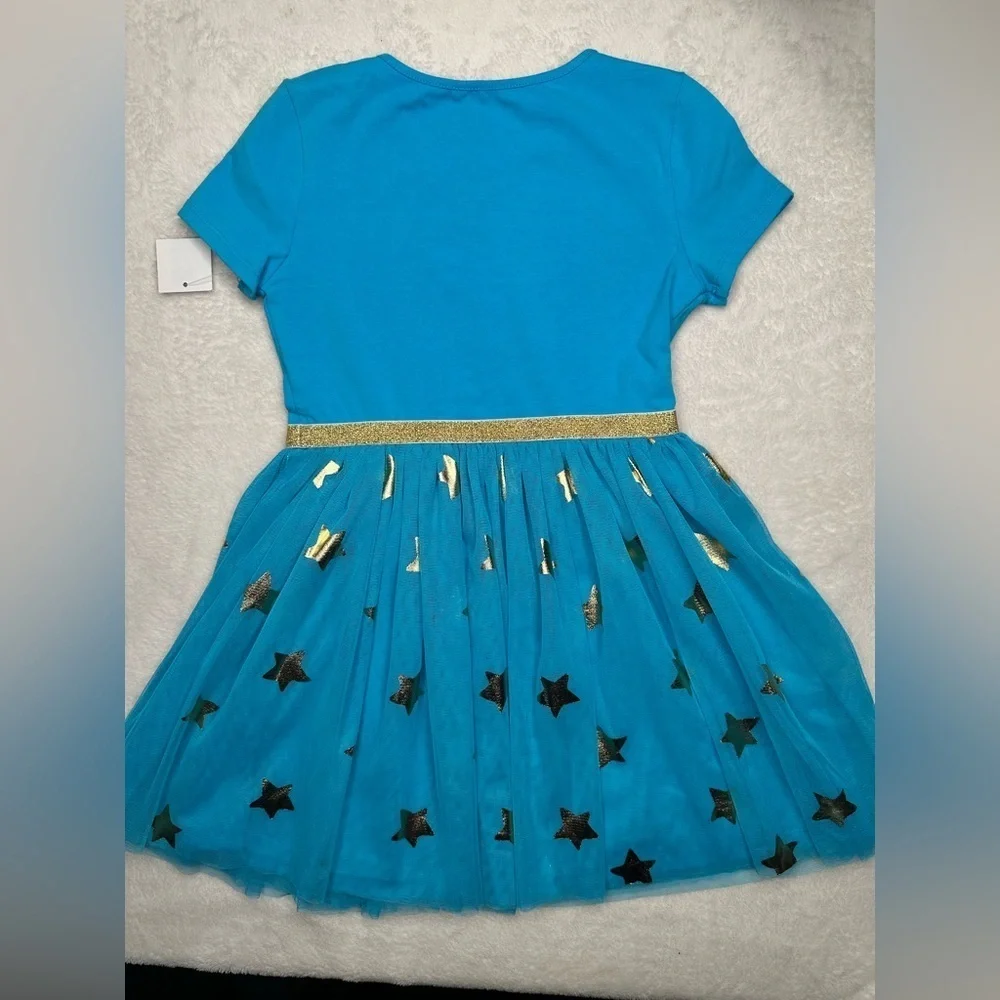 Disney Girls' Little Mermaid Tutu Dress Kids Size’s Blue Gold - Picture 4 of 7